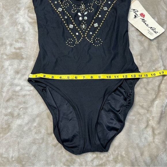 Rose Marie Reid Black Vintage NWT One Piece Swimsuit Size 14 - Picture 10 of 12